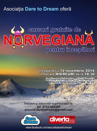 Dare to Dream - Afis Curs Norvegiana 2014